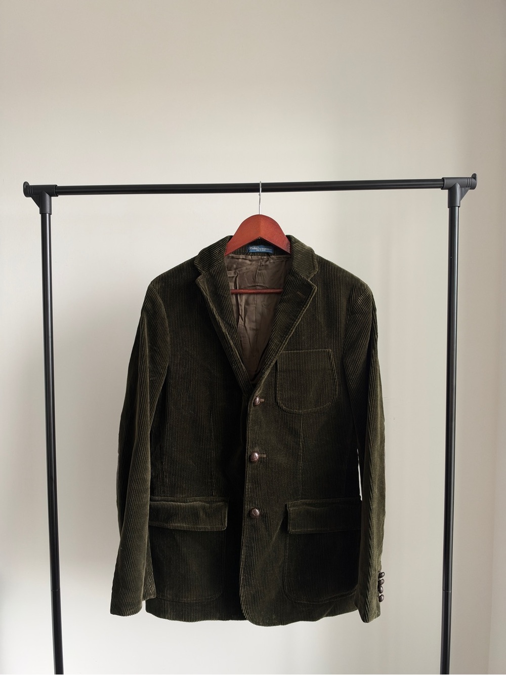 Vintage Polo Ralph Lauren Corduroy Blazer Jacket Olive